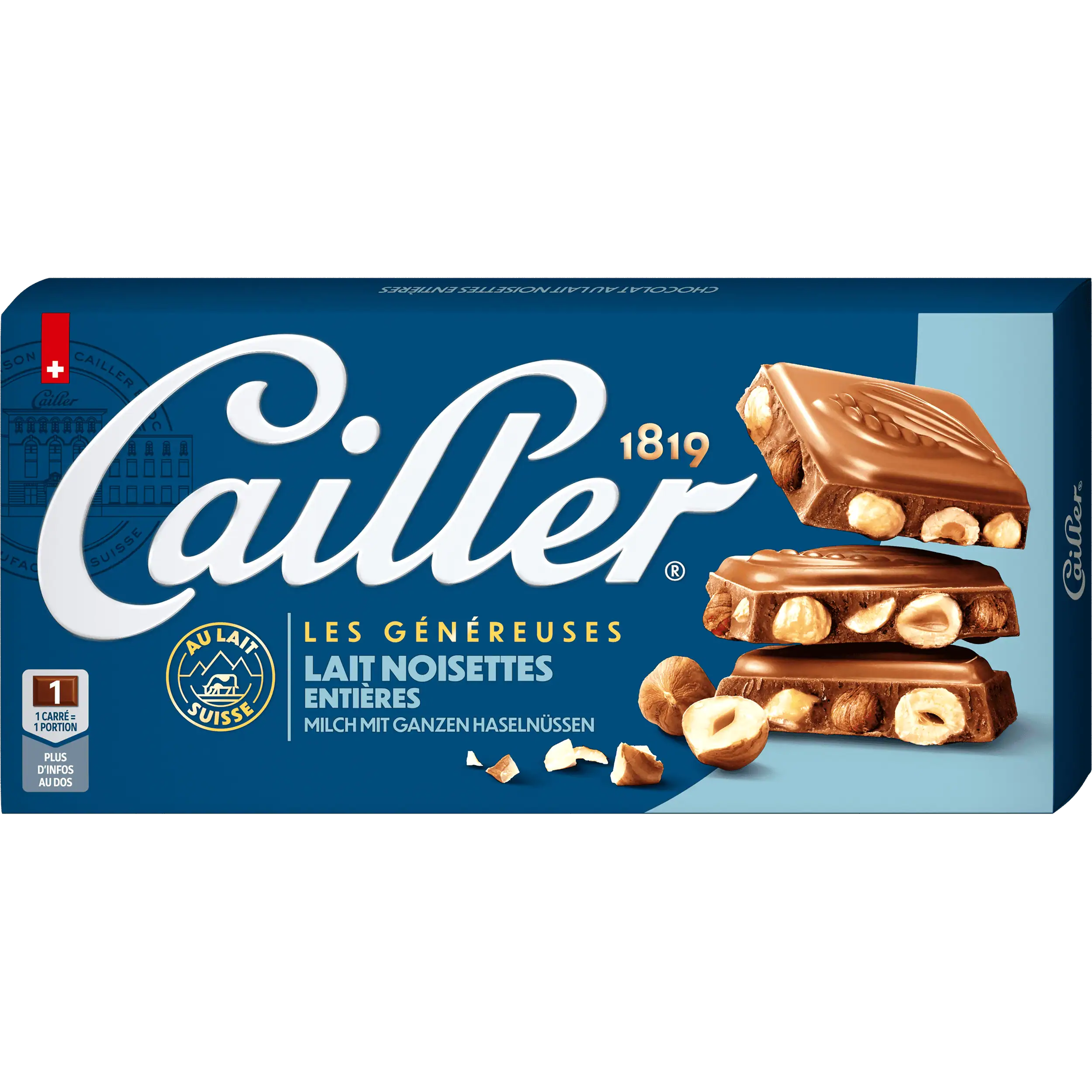 CAILLER Lait Noisettes entières