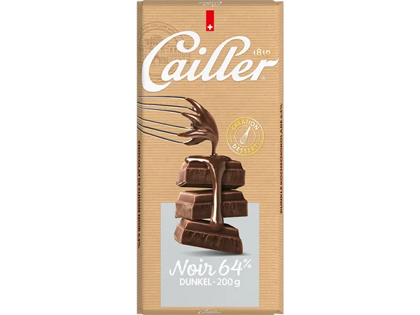 <span>CAILLER Dessert Noir 64% 200g</span>
