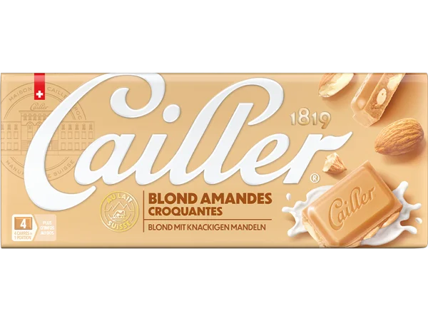 <span>CAILLER Tablette Blond Amandes 100g</span>
