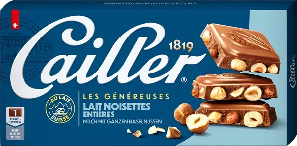 CAILLER Lait Noisettes entières