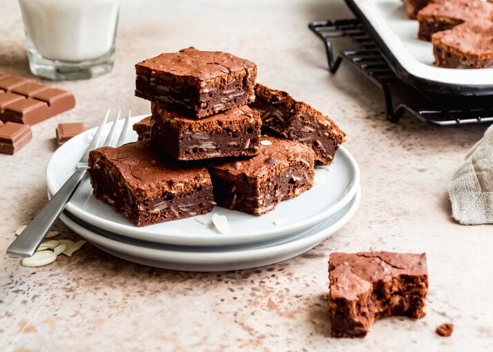 Brownies au chocolat au lait et aux amandes