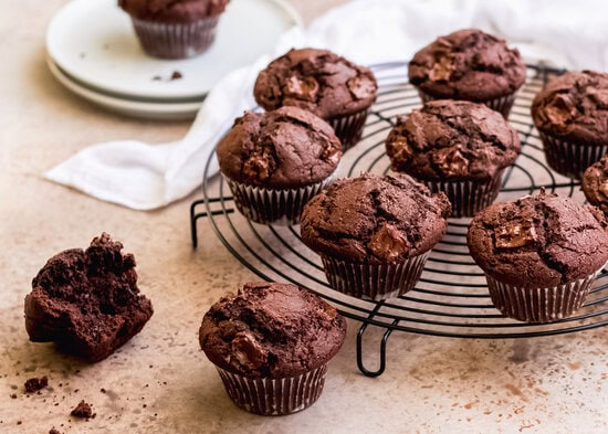 Doppel-Schokolade-Muffins