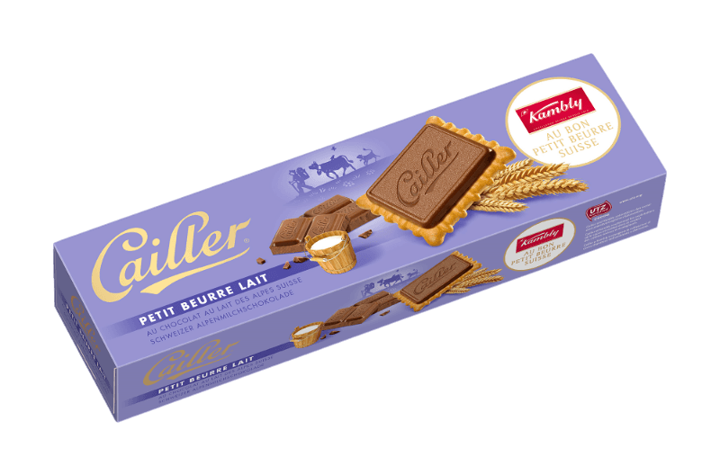 Kambly Cailler Petit Beurre aus Schweizer Milchschokolade