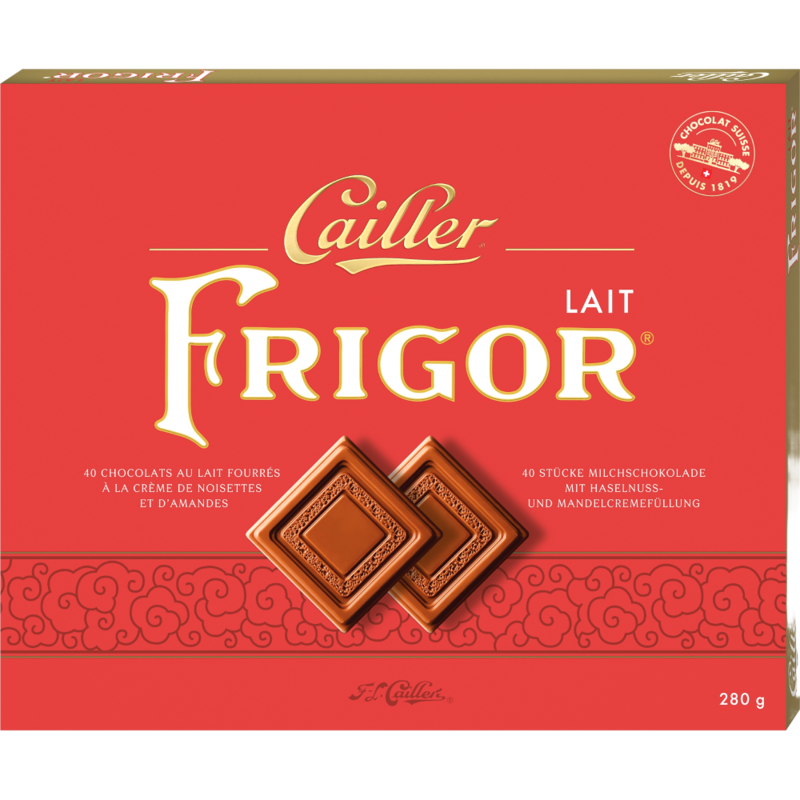 Frigor Lait Carrés 280g