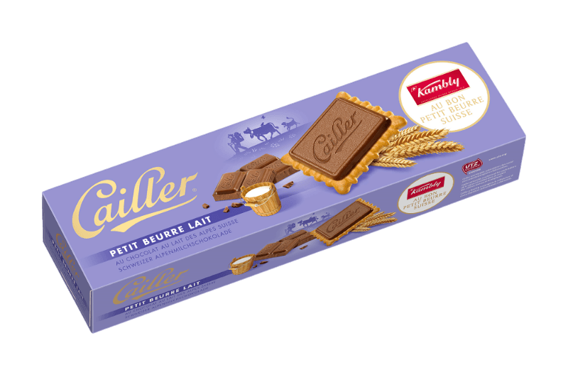 Kambly Cailler Petit Beurre with swiss milk chocolate 125g