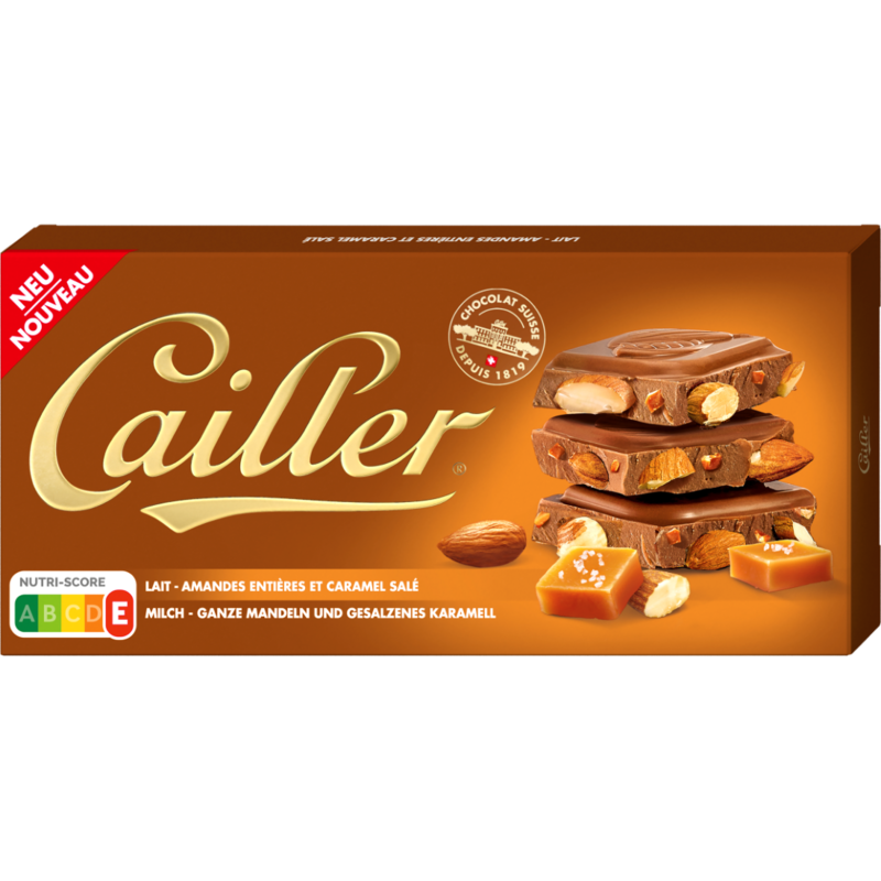 Cailler Tablet Caramel & Almonds 200g
